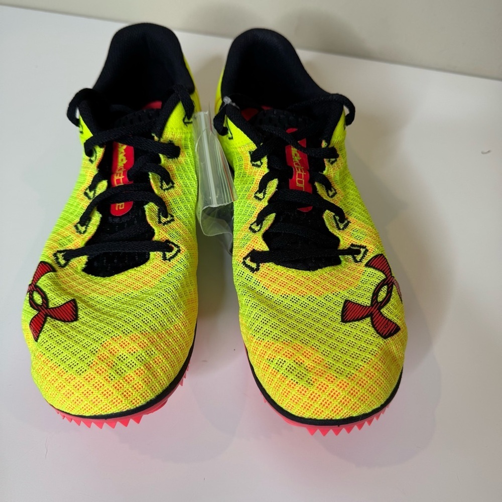 Under Armour Kick Distance 4 Men’s 11 Track Cleats Yellow Red Black women’s 12.5